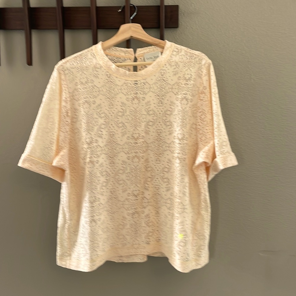 Forte Forte Italy Lace Short Sleeve Top